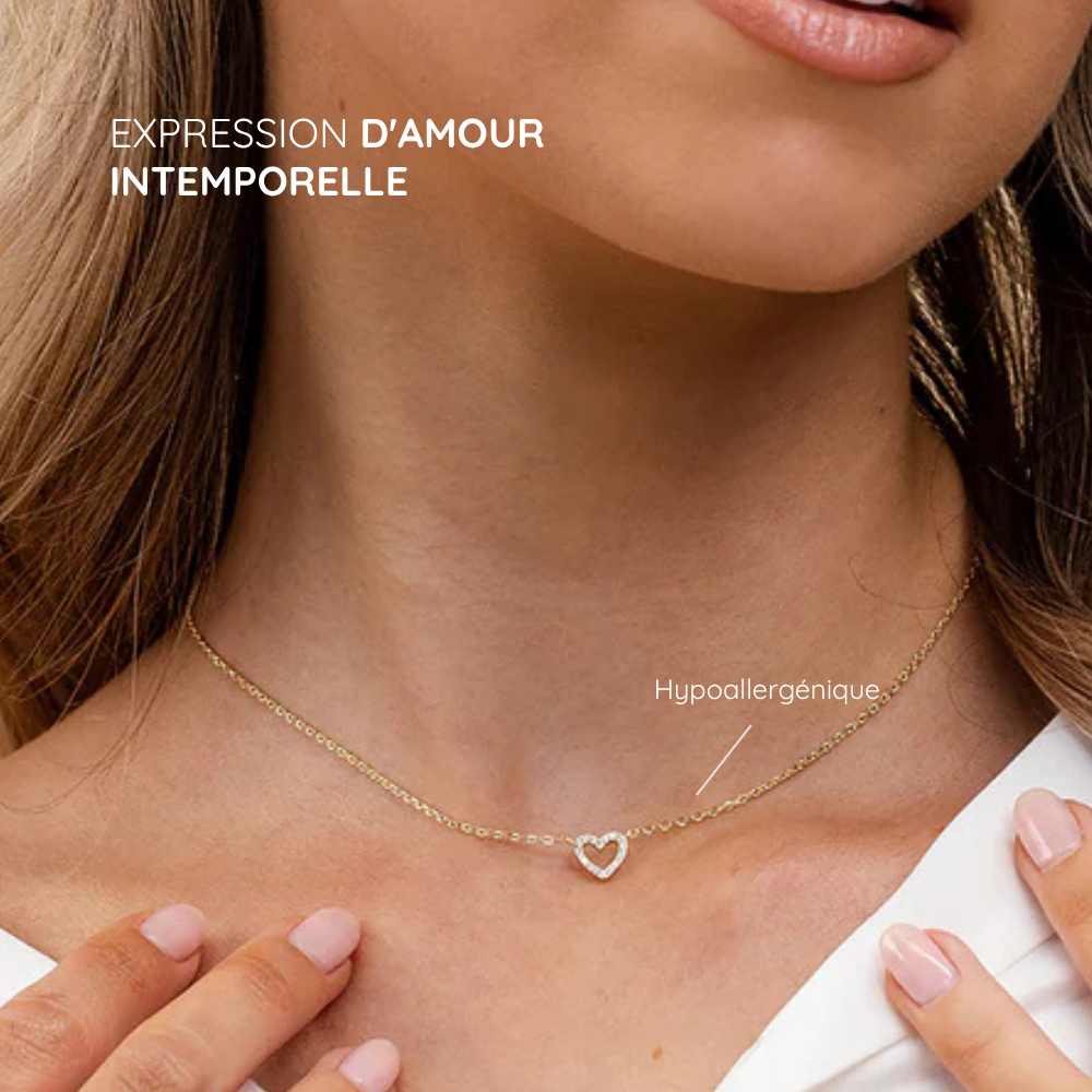 SYLVIE - Duo Colliers Coeur Pavé
